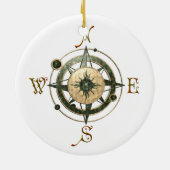 Fantasy (Keltisch) Compass Design Keramisch Ornament (Achterkant)
