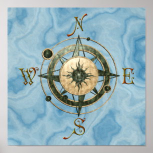 Fantasy (Keltisch) Compass Design Poster