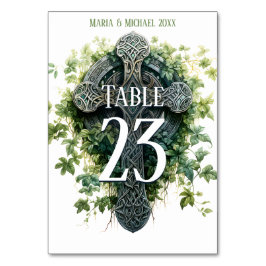 Fantasy Keltische Cross Tafel Nummer Kaart