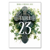 Fantasy Keltische Cross Tafel Nummer Kaart (Voorkant)