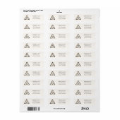 Fantasy Keltische middeleeuwse bruiloft Etiket (Full Sheet)