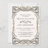 Fantasy Keltische middeleeuwse bruiloft Kaart (Voorkant)