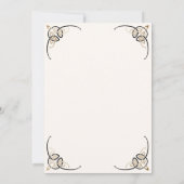 Fantasy Keltische middeleeuwse bruiloft Kaart (Achterkant)