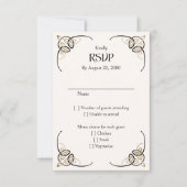 Fantasy Keltische middeleeuwse bruiloft RSVP Kaartje (Voorkant)