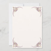 Fantasy Keltische middeleeuwse bruiloft uitnodigin Kaart (Achterkant)