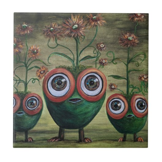 Fantasy keramische Tegel, klein (4,25 x 4,25 inch) Tegeltje (Voorkant)