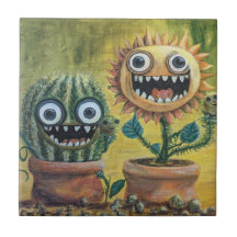 Fantasy keramische Tegel, klein (4,25 x 4,25 inch)