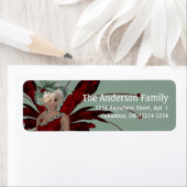 Fantasy Kerst Fairy Adreslabel - blond Etiket (Insitu)