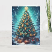 Fantasy Kerstboom Kaart (Voorkant)
