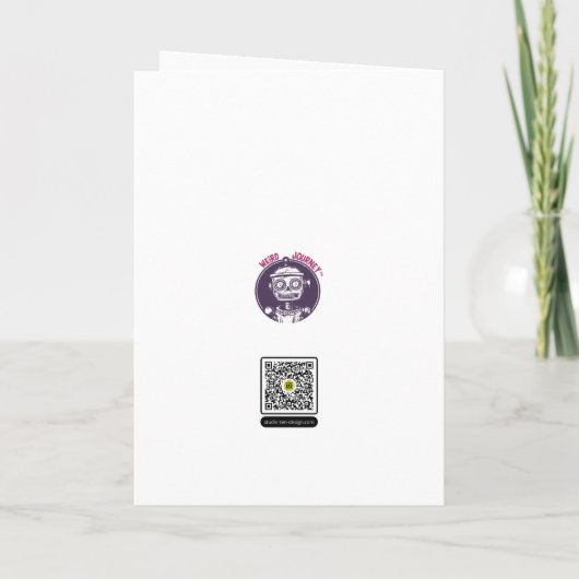 Fantasy Kerstmis Kaart (Achterkant)