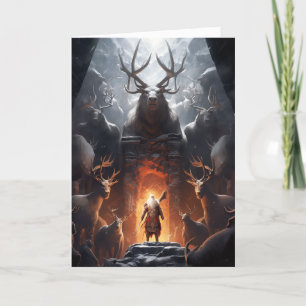 Fantasy Kerstmis Kaart