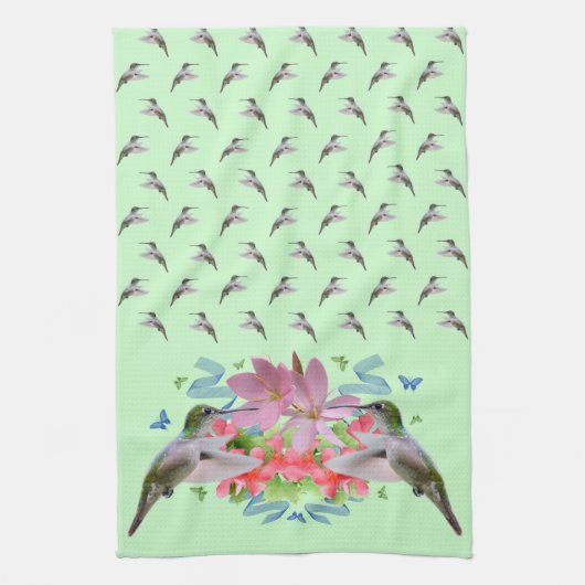Fantasy Keukenhanddoek (lichtgroen) (Verticaal)