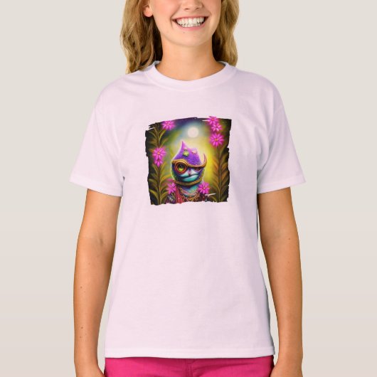 Fantasy kikker met hoed T-shirt (Voorkant)