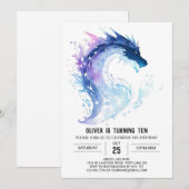 Fantasy Kinderen Dragon Adventure Verjaardag Kaart (Voorkant / Achterkant)