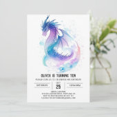 Fantasy Kinderen Mythical Dragon Birthday Kaart (Staand voorkant)