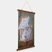 Fantasy Kingfisher Birdcage Hangend Wandkleed (Gebogen)