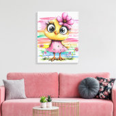 Fantasy Kip Canvas Afdruk (Insitu (Woonkamer))