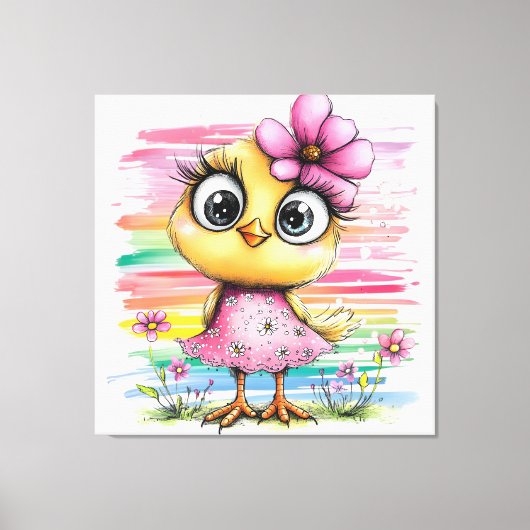 Fantasy Kip Canvas Afdruk (Voorkant)