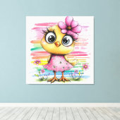 Fantasy Kip Canvas Afdruk (Insitu (Houten vloer))
