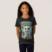 Fantasy Kitten Met Sprookjesvleugels T-shirt (Voorkant volledig)