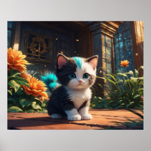 *~* Fantasy Kitty Cat 5:4 katje Poster