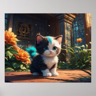 *~* Fantasy Kitty Cat 5:4 katje Poster