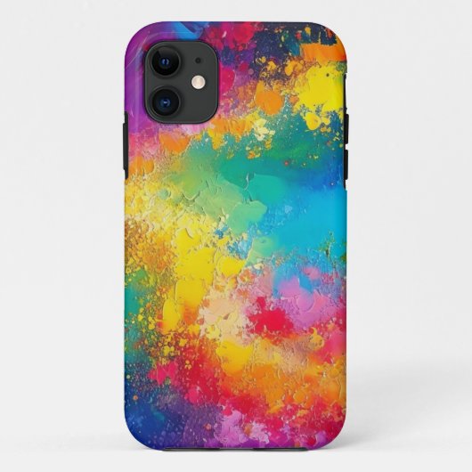 Fantasy Kleur Achtergrond Abstract Patroon Case-Mate iPhone Case (Achterkant)