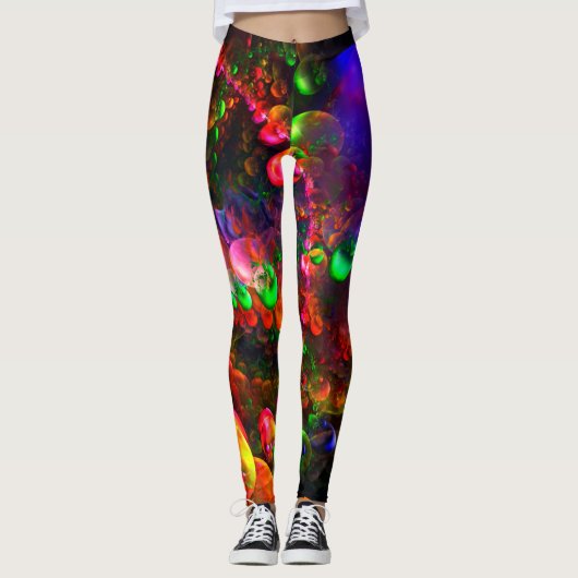 Fantasy-kleurencombinatie Leggings (Voorkant)