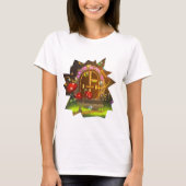 Fantasy Kleurrijk T-shirt met Deuren Open Sluiten (Voorkant)