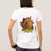Fantasy Kleurrijk T-shirt met Deuren Open Sluiten (Achterkant)