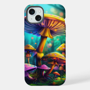 Fantasy Kleurrijke Paddenstoelen iPhone Hoesje 15 Plus Case