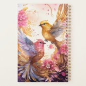 Fantasy kleurrijke vogel planner (Achterkant)