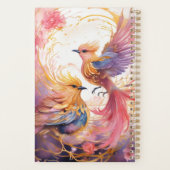 Fantasy kleurrijke vogel planner (Achterkant)