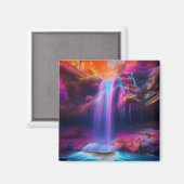 Fantasy kleurrijke waterval magneet (Voorkant / Achterkant)