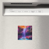 Fantasy kleurrijke waterval magneet (Insitu (Vaatwasser))