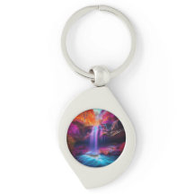 Fantasy kleurrijke waterval