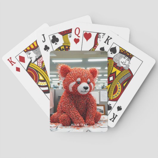 Fantasy Knuffel Beer van Paperclip Pokerkaarten (Achterkant)