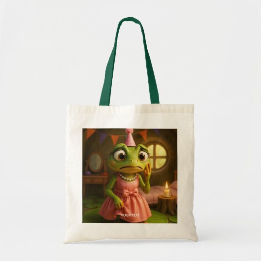 Fantasy Knuffel Kikker Meisje Feest Tote Bag (Voorkant)