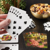 Fantasy Knuffel Kikker Meisje Feestje Pokerkaarten (Insitu)