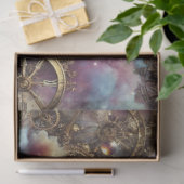 Fantasy Kolibrie Steampunk Landschap Decoupage  Tissuepapier (Geschenk)