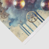 Fantasy Kolibrie Steampunk Landschap Decoupage  Tissuepapier (Detail)