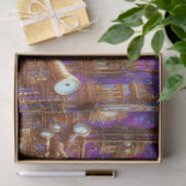 Fantasy Konijn Mechanisch Steampunk Decoupage  Tissuepapier (Geschenk)