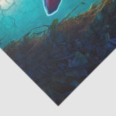 Fantasy Konijn Spelen Gitaar Tissuepapier (Detail)