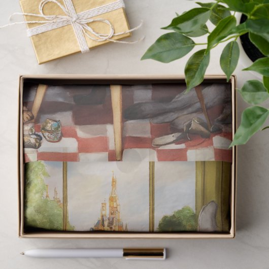 Fantasy Konijn Tea Party Dier Decoupage Tissuepapier (Geschenk)