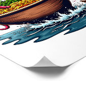 Fantasy Kraken Ramen Monster Bowl Poster (Hoek)