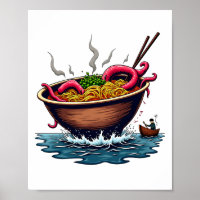 Fantasy Kraken Ramen Monster Bowl