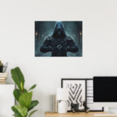 Fantasy Kunst: “De Fluisteraar van Arcane Schaduwe Poster (Thuiskantoor)