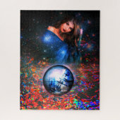 Fantasy kunst puzzel met vrouw en piratenschip (Verticaal)