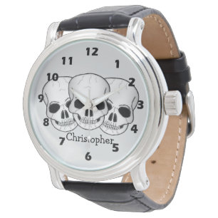 Fantasy Kunst Schedelontwerp Horloge