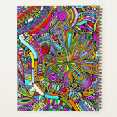 Fantasy Kunst Schetsen - Abstracte Bloemen 1 Planner (Achterkant)
